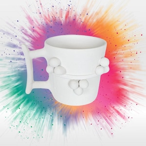 Rustic Vintage Style Ceramic Biscuit Kokina Mug - Ideal Gift for Hobbyists & Rustic Kitchen Lovers