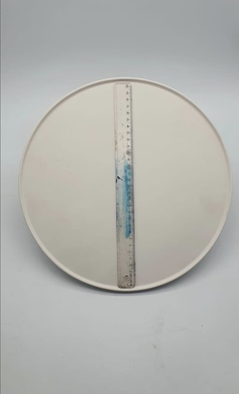 Preglazed Ceramics Ready to Paint Unglazed Ceramic Pizza Plate 32 Cm