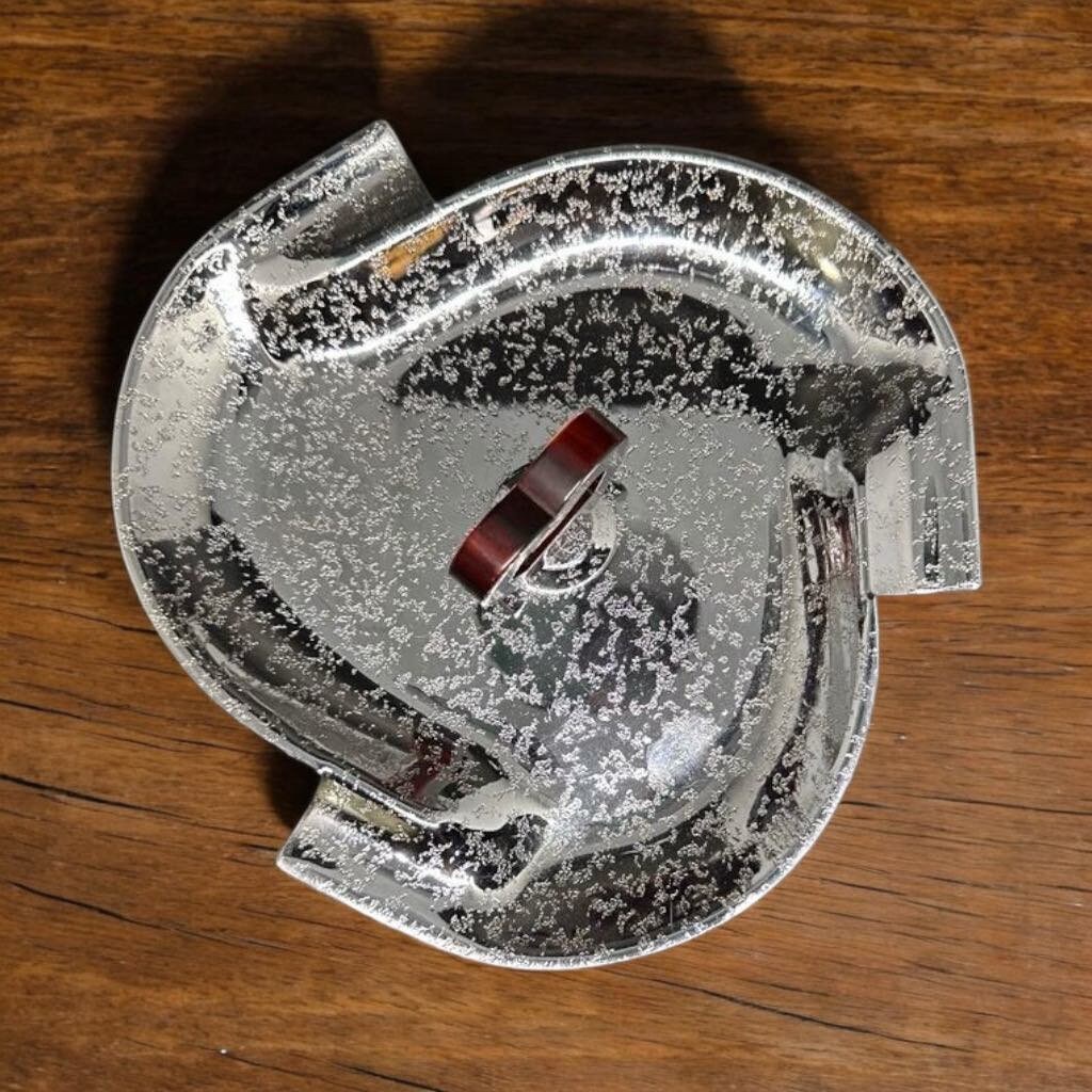 Glo-Hill クローム & ベークライト 灰皿 - 希少なヴィンテージ カナダ