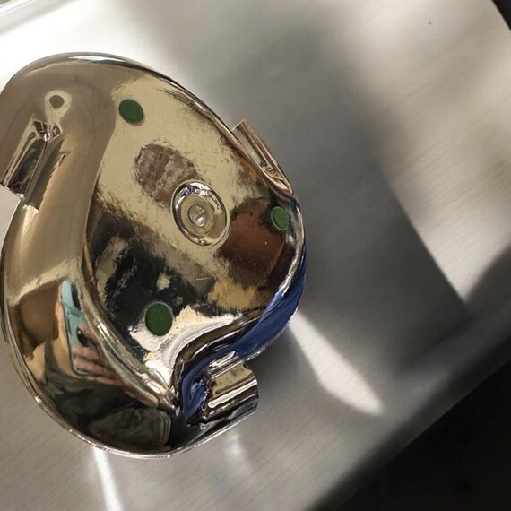 Glo-Hill クローム & ベークライト 灰皿 - 希少なヴィンテージ カナダ