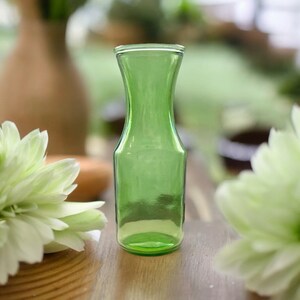 Botella de vino de cristal clásica - Verde claro vintage - Capacidad de medio litro