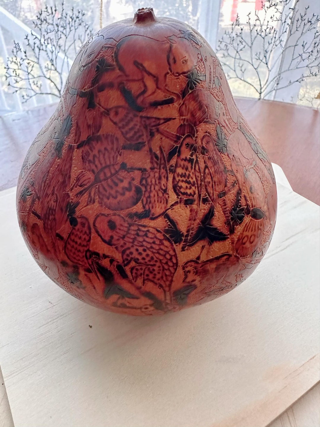 Gold Outlined Gourd by Master of Folk Art Chico Coronel main image 1
