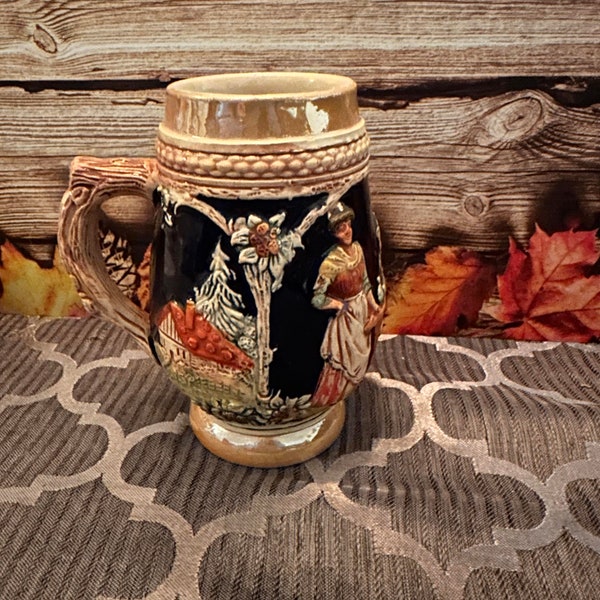 Stamped Germany Vintage German Beer Stein Mug - Collectible Breweriana