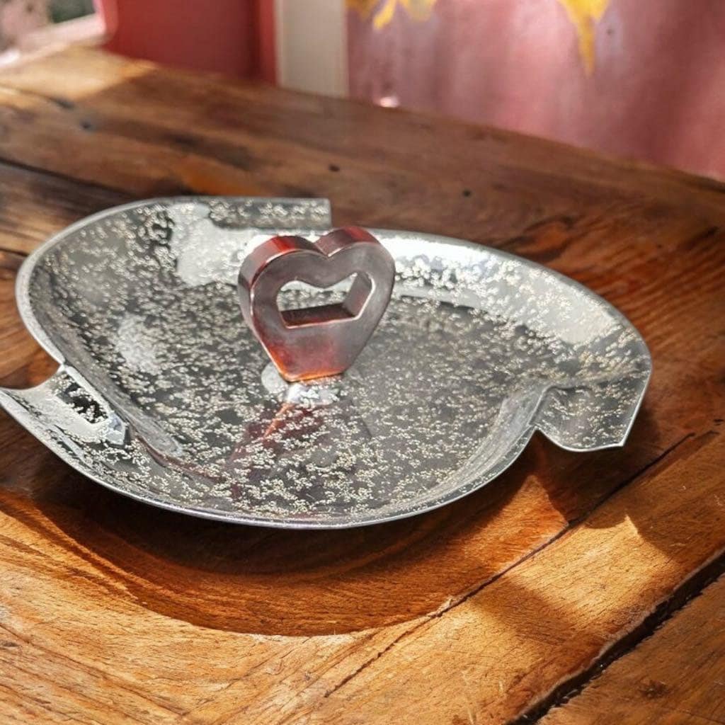 Glo-Hill クローム & ベークライト 灰皿 - 希少なヴィンテージ カナダ