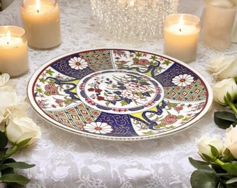 アンティーク伊万里皿：20世紀初頭の花柄、13.6インチ - Etsy 日本