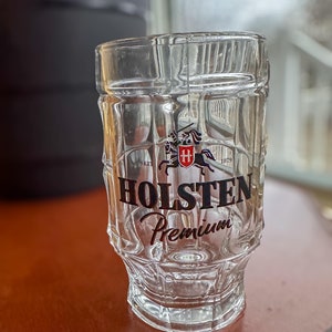 Holsten Premium Beer Collectible German .5L Glass - Barware Mug Stein Pint - European Commercial Barware