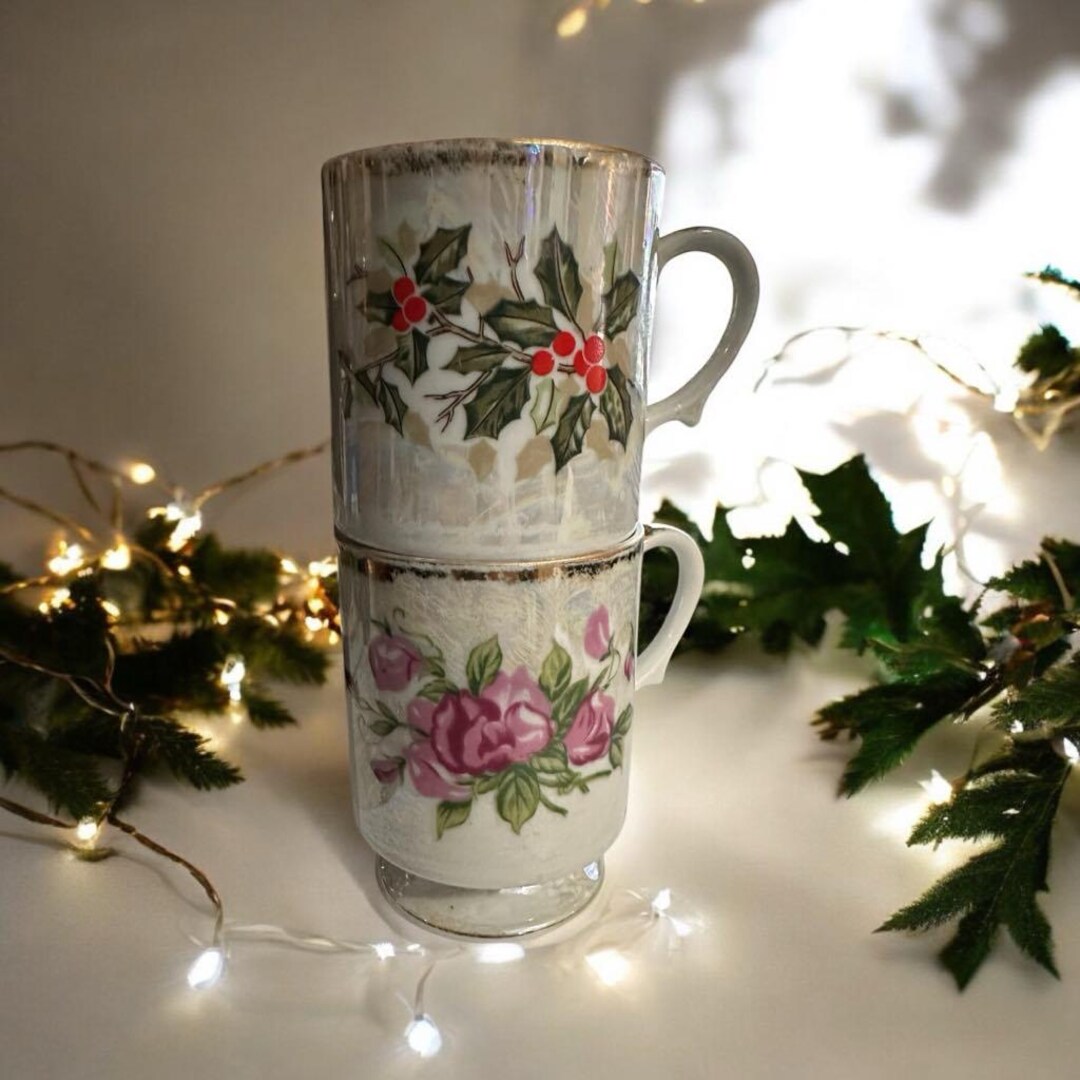 今月のヴィンテージフラワーマグカップ：スイートピー（4月