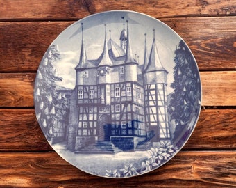 Collectible Plate - Historic 7-Towered Town Hall 1509 Souvenir Plate - Fürstenberg  Collection