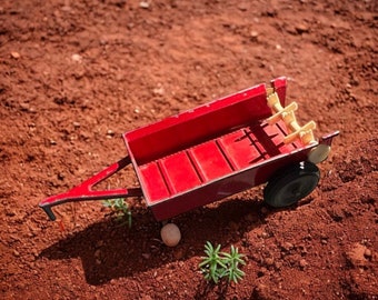 ヴィンテージ ERTL レッド おもちゃ トラクター ダイキャストモデル