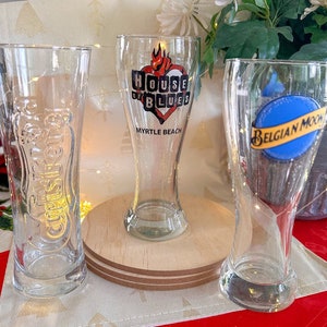 Pilsner Collectible Glasses - Your Choice or Bundle for a Stylish Beerware Collection