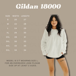 Gildan 18000 Size Chart Gildan Size Chart Sweatshirt Size Chart Gildan Mockup Gildan Mockups Model Gildan Sizing Chart Gildan 18000 Size