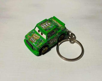 Disney CARS Chick Hicks Keychain Custom Collectible Character Hot Wheels Matchbox Accessories