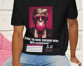 Camiseta gráfica divertida con reseña de 5 estrellas de Trump: 47.° presidente, partidario de Trump, republicano conservador MAGA, patriota de moda, camiseta postelectoral