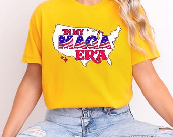 Camiseta In My MAGA Era, camiseta postelectoral, camiseta inaugural, partidario de Trump, republicano conservador ultra MAGA, regalo patriota político