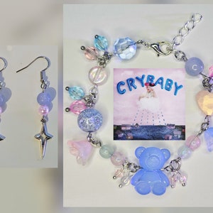 Melanie Martinez "Crybaby" Themed Bracelet & Earring Set