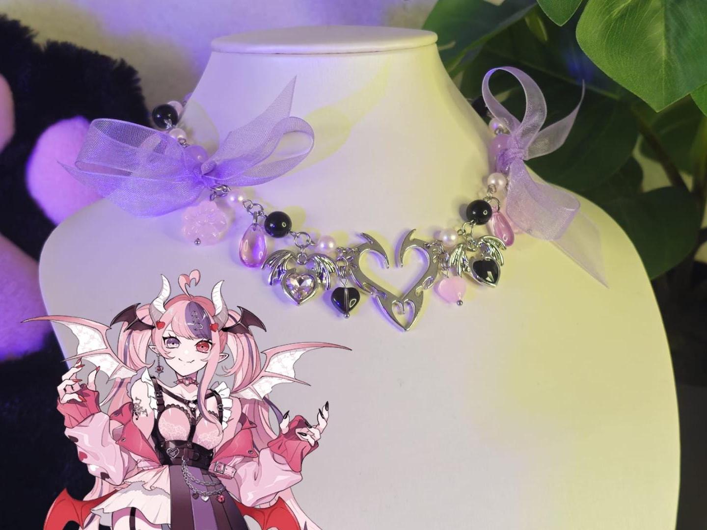 Alternative "Ironmouse" Inspired Necklace - CHARITY ITEM - Kawaii Anime Gothic J Fashion Cosplay VTuber