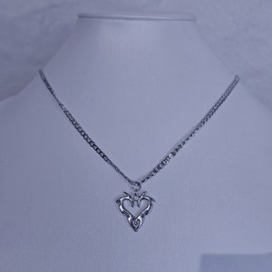 Alternative &quot;Succubus&quot; Pendant Necklace Cyber Goth Gothic Alternative Charm Rave Cybersigilism Tribal Heart