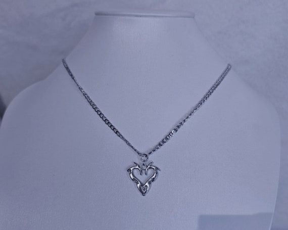 Alternative "Succubus" Pendant Necklace Cyber Goth Gothic Alternative Charm Rave Cybersigilism Tribal Heart