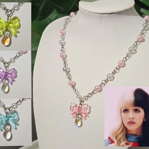 Melanie Martinez Inspired Necklace Crybaby K-12 Portals Jewellery Handmade Coquette Fairycore