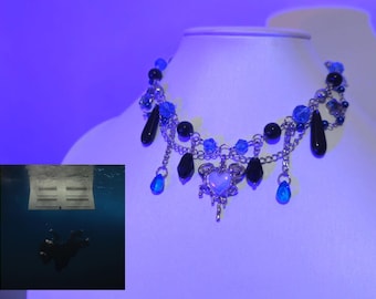 Billie Eilish &quot;Hit Me Hard And Soft&quot; Inspired Necklace Blue Alternative