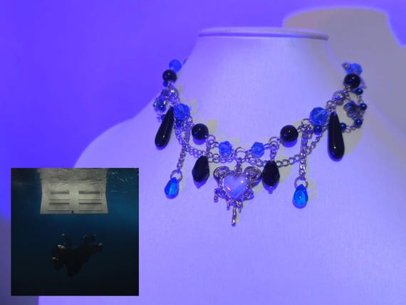 Billie Eilish "Hit Me Hard And Soft" Inspired Necklace Blue Alternative