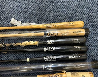Mazza da baseball firmata misteriosa e/o mazza da baseball usata in partita, solo una ne riceverai a caso