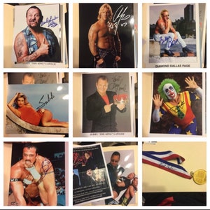 Mystery Signiertes Autogramm Wrestling WWE 8x10 Photo