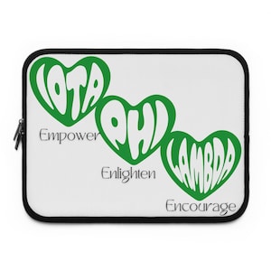 Iota Phi Lambda Empower, Enlighten, Encourage Laptop Sleeve
