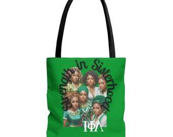 Strength in Sisterhood Tote Bag | Sorority Iota Phi Lambda Design