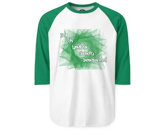 Iota Phi Lambda Green & White Raglan Tee