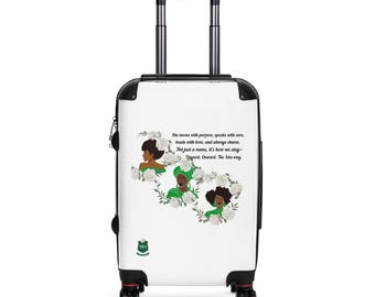 Iota Phi Lambda Sorority Suitcase  Floral Sisterhood Travel Luggage   The Iota Way Rolling Carry-On