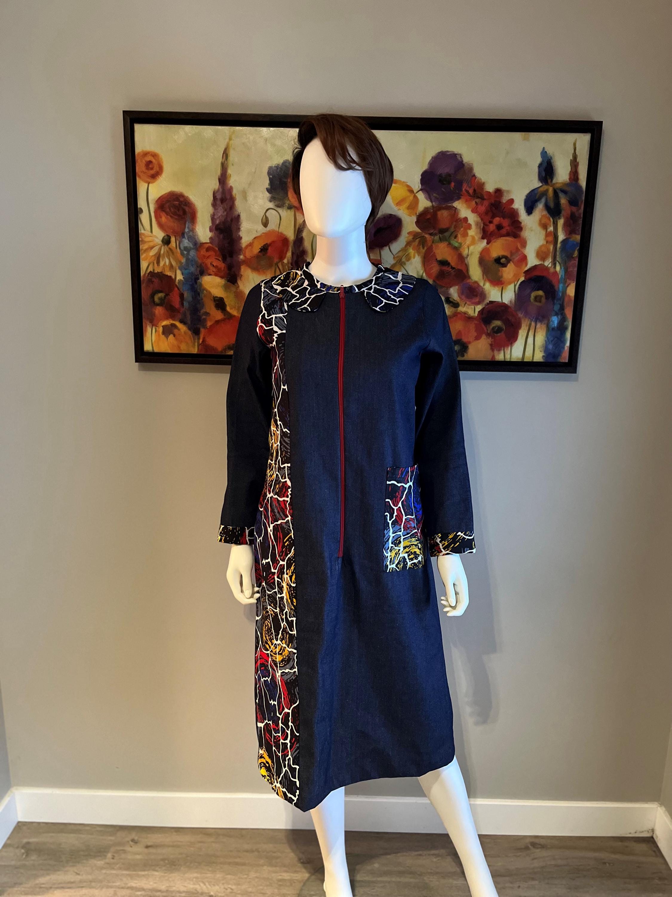 denim.corset dress Wilma Blue Denim Corset Mini - US 16 whilst the long sleeves CONDITION: GENTLY USED Off-Shoulder Midi Dress with Size:Mom 2XL