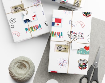 Panama Gift Wrapping Paper | Flags, Folklore, & Canal Zone Design