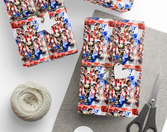 Paraguay Soccer Team Gift Wrap | World Cup 2026 Albirroja Fan Paper