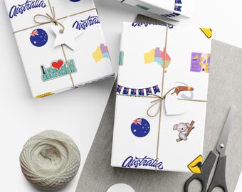 Carta da regalo australiana / Cultura australiana / Divertimento in Australia / Icone dell'Outback / Confezione a canguro