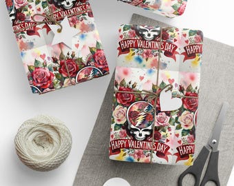 Carta da regalo per San Valentino / Amore da fan dei Grateful Dead / Regalo per appassionati di rock / Cuori a forma di fulmine / Amante dei concerti