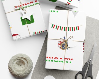 Hungarian Flags Gift Wrapping Paper | Folk Art, Culture Icons