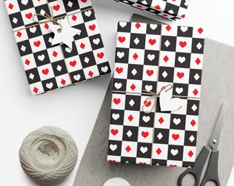 Carta Hearts Diamonds Wrap / Divertimento per una serata a poker / Slot Machine / Carta Jackpot / Mazzo di carte Fiveft