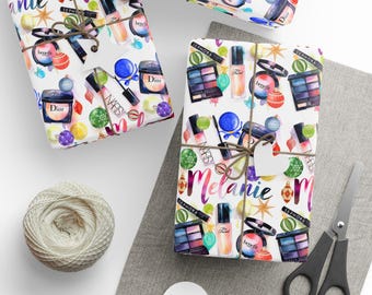 Personalized Birthday Gift Wrapping Paper | Custom Word Design