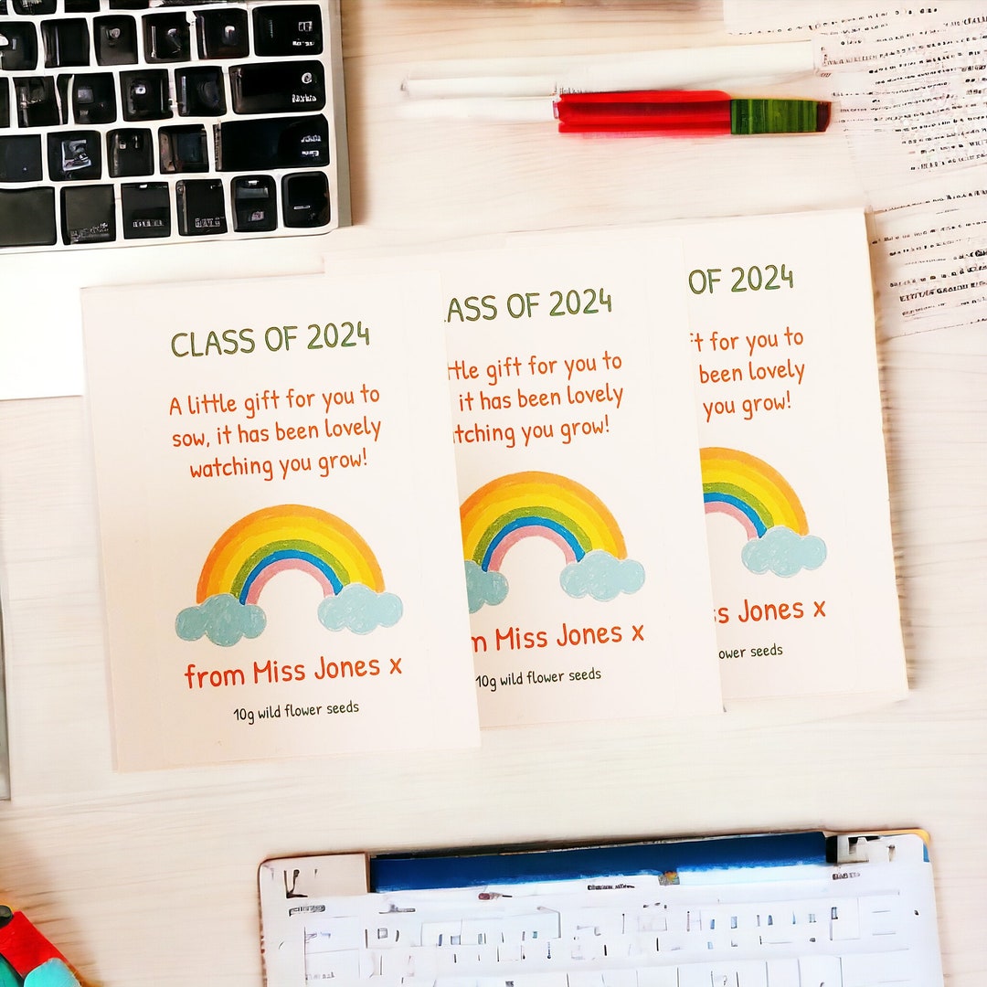 End of Term Gifts Children Personalised Seed Packet School Leavers Gift ...