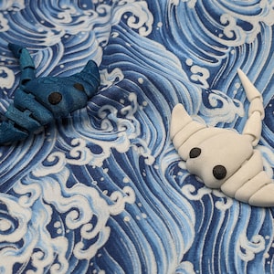 Baby Stingray, 3D Printed Articulated Flexible Fidget Toy Sensory Pet Cute 3D Print Mini Gift Idea