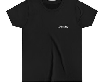 ANGELENO YOUTH SHORTSLEEVE t-shirt, stylish children's streetwear, gifts for friends and family from Los Angeles, California.