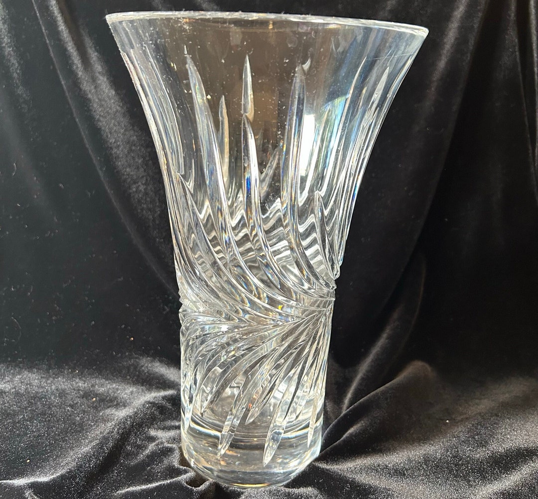 Vintage German Lead Crystal Vase Etsy