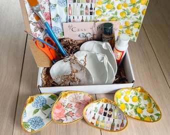 Girl's Night Decoupage Clam Shell Kit: Geschenk zum Selbermachen, Strand Dekor