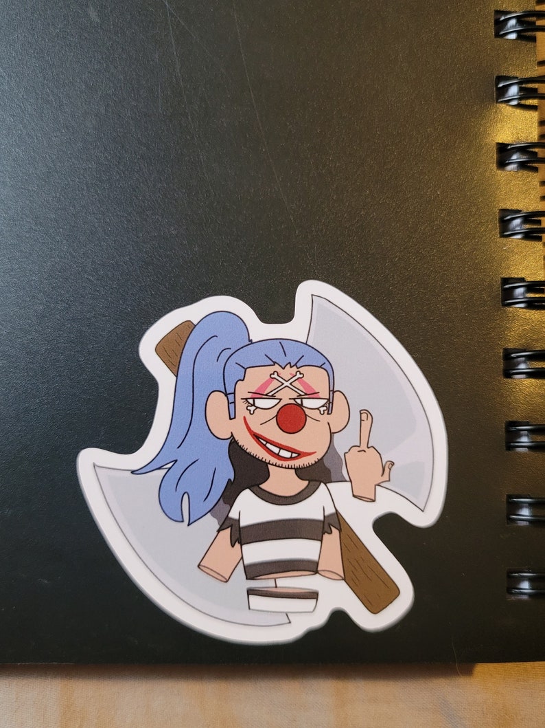 Impel Down Buggy the Clown One Piece Sticker - Etsy