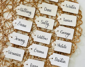 Simple Script Place Cards | Wedding Guests | Handwritten Place Card | Seating Chart | Custom Place Cards