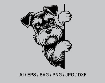 Schnauzer Vector Logo, Pet Design (svg, png, eps, dxf, ai, jpg)