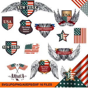 Eagle, Globe, and Anchor SVG and Cross Stitch Pattern 16 files