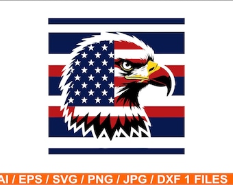Eagle, Globe, and Anchor SVG and Cross Stitch Pattern 6 files