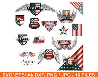 Eagle, Globe, and Anchor SVG and Cross Stitch Pattern 16 files
